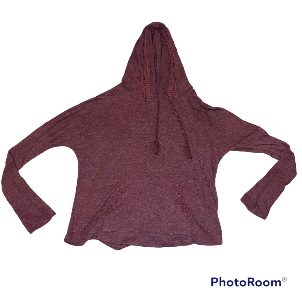 Joe Boxer Hooded Long Sleeve Shirt Detailed Size Small